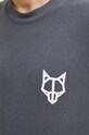 Βαμβακερό μπλουζάκι Naked Wolfe classic.tee γκρί