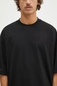 1017 ALYX 9SM tricou din bumbac Oversized Crewneck Tee negru AAMTS0486FA01