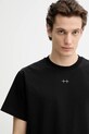 Μπλουζάκι Heliot Emil SS25.M.09.114.BLK01.CO μαύρο
