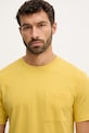United Colors of Benetton tricou din bumbac galben 3BL0U10A8