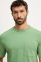 Odzież United Colors of Benetton t-shirt bawełniany 3BL0U10A8 zielony