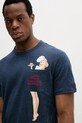 MC2 Saint Barth t-shirt lniany granatowy ECS0001