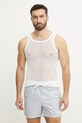 Resteröds top Brynje grovmasket singlet uni alb 7302.1