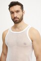 Îmbrăcăminte Resteröds top Brynje grovmasket singlet 7302.1 alb