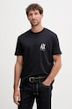 Armani Exchange t-shirt bawełniany regular granatowy XM000365.AF12308.NOS