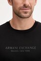 Armani Exchange t-shirt bawełniany czarny XM001280.AF10361.NOS