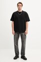 Diesel t-shirt bawełniany T-BOGGY-MEGOVAL-D A11302.0HGAM czarny AA00