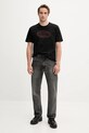 Diesel t-shirt bawełniany T-ADJUST-BIGOVAL A17402.0NJBM czarny AA00