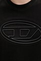 Diesel t-shirt bawełniany T-ADJUST-BIGOVAL A17402.0NJBM czarny