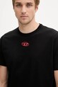 Diesel t-shirt bawełniany T-ADJUST-OD czarny A17880.0CLBR