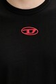 Diesel t-shirt bawełniany T-ADJUST-OD A17880.0CLBR czarny