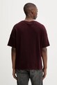 Odzież American Vintage t-shirt bawełniany MSON02AG bordowy