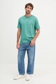 Marc O'Polo t-shirt bawełniany M26201251382 turkusowy AA00