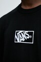 Βαμβακερό μπλουζάκι Vans VN000RAPBLK1 μαύρο