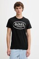 Von Dutch t-shirt bawełniany nadruk czarny VD.1.TRC.AARON