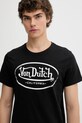 Von Dutch t-shirt bawełniany czarny VD.1.TRC.AARON