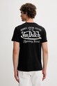 Odzież Von Dutch t-shirt bawełniany VD.1.TSC.EYE czarny