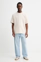 American Vintage t-shirt bawełniany MFIZ02A beżowy AA00