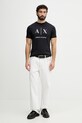 Armani Exchange t-shirt męski bawełniany XM002683.AF10356.NOS granatowy AA00