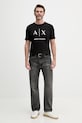 Armani Exchange t-shirt męski bawełniany XM002683.AF10356.NOS czarny AA00