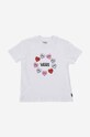 Vans t-shirt bawełniany dziecięcy Candy Hearts nadruk biały VN0A5LECWHT