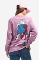 by Parra cotton longsleeve top Cloudy Star 48115