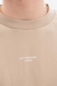Drôle de Monsieur t-shirt bawełniany Le T-Shirt beżowy TS100.MASTIC