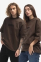 brown 032C cotton t-shirt Unisex