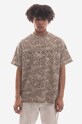 STAMPD cotton T-shirt Camo Leopard cotton brown SLA.M3129TE