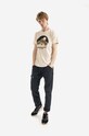 Fjallraven tricou din bumbac F87053.113 bej AA00