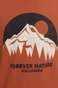 Fjallraven t-shirt bawełniany Nature pomarańczowy F87053.243