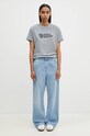 Tričko Fjallraven Logo Tee F87146.020.999 sivá
