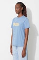 Majica kratkih rukava Fjallraven Logo Tee plava F87146.543
