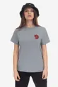 szary Fjallraven t-shirt Fox Boxy Logo Tee Unisex