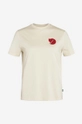 Fjallraven t-shirt Fox Boxy Logo Tee beżowy