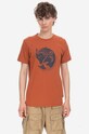 Хлопковая футболка Fjallraven хлопок оранжевый F87220.243