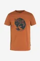 Fjallraven t-shirt bawełniany  Arctic Fox pomarańczowy