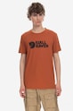 Fjallraven tricou Fjallraven Logo F87310.243 portocaliu