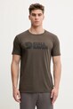 Αθλητικό μπλουζάκι Fjallraven Fjallraven Logo στάμπα πράσινο F87310.633