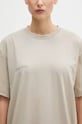 Bavlněné tričko Pangaia béžová 10000287
