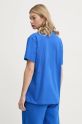 Pangaia t-shirt in cotone blu 10000287