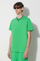 Βαμβακερό μπλουζάκι Pangaia πράσινο