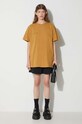 Pangaia tricou din bumbac 10000287 maro