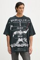 Y/Project cotton t-shirt EVERGREEN PARIS' BEST PINCHED T-SHIRT 204TS002 black