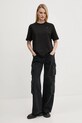 Oblačila Bombažna kratka majica Diesel T-ADJUST-MICRODIV T-SHIRT A14931.0NIAX črna