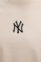 New Era t-shirt basic bawełniany NEW YORK YANKEES 60675747 beżowy