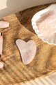 Pločica za masažu lica Zoë Ayla Rose Quartz Gua Sha roza N.GS.RQ.1