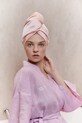 GLOV dwustronny turban do włosów Double-Sided Premium Hair Wrap różowy 5907440743601