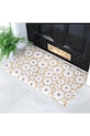 Artsy Doormats wycieraczka Gren Cream Flowers 70 x 40 cm DMW.GREENCREAMFLOWERS multicolor AA00