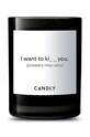 Candly Αρωματικό κερί σόγιας I want to ki__ you. 250 g μαύρο No7IWT